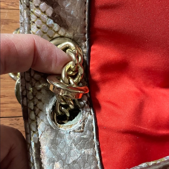 Anne Klein Snakeskin Shoulder Bag - Picture 9 of 13